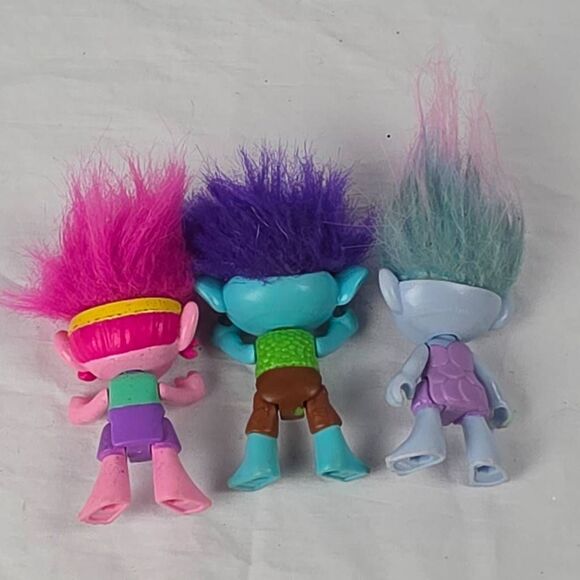 Trolls Figure Lot (3) DreamWorks – Poppy, Branch, Smidge - Picture 5 of 5